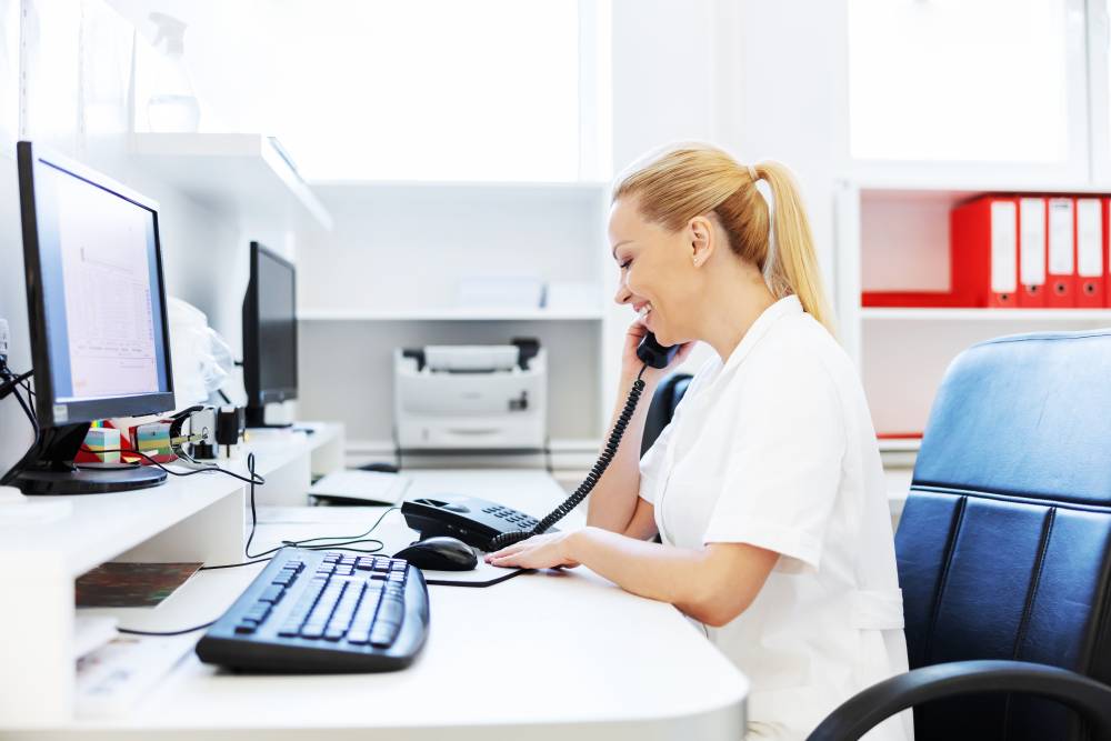 Secrétaire médicale en consultation